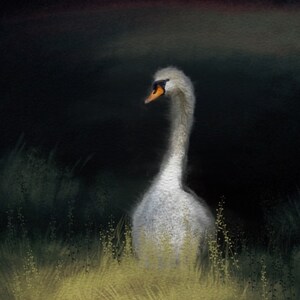 Goose Art Print, Bird Art, Art Print, Geese Art, Goose, Bird Painting, Hand Made Art, Geese Giclee Print