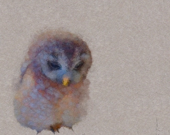 Owl Art Print, Bird Art, Art Print, Owl Art, Gift, Bird Painting, Hand Made Art, Owl Print