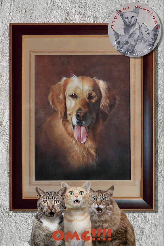 golden retriever wall art