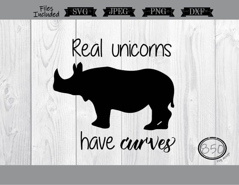 Download Real Unicorns Have Curves Svg Rhino Unicorns Unicorn Svg Etsy 3D SVG Files Ideas | SVG, Paper Crafts, SVG File