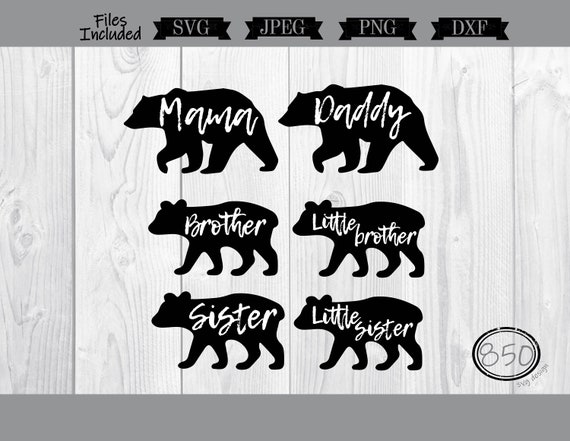 Download Bear Family Svg Bundle Svg Mama Bear Family Bundle Svg Etsy 3D SVG Files Ideas | SVG, Paper Crafts, SVG File