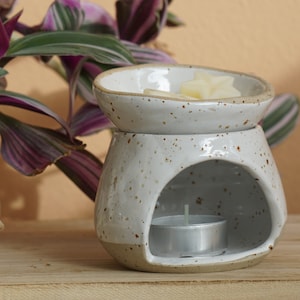 Ceramic oil or wax burner Essential oil burner Home Fragrances Aromatherapy image 6