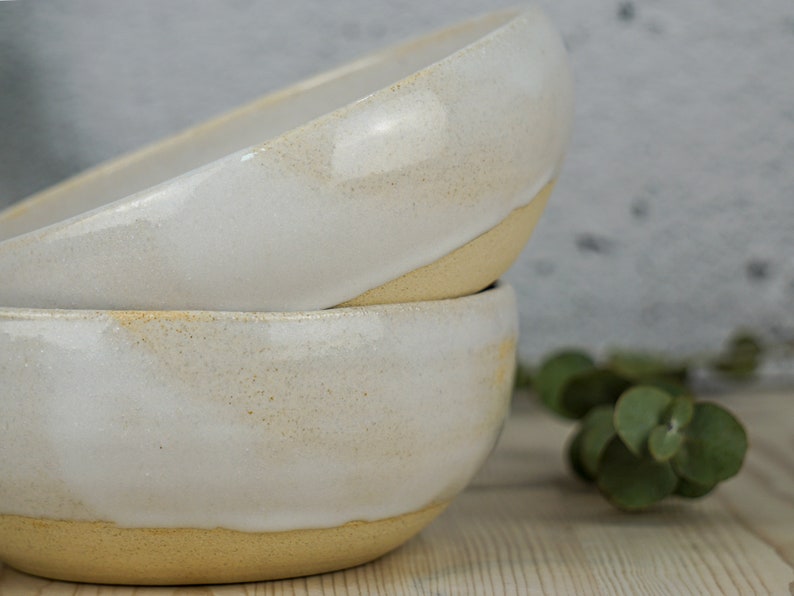 Handmade big ceramic bowl or pottery serving bowl image 5