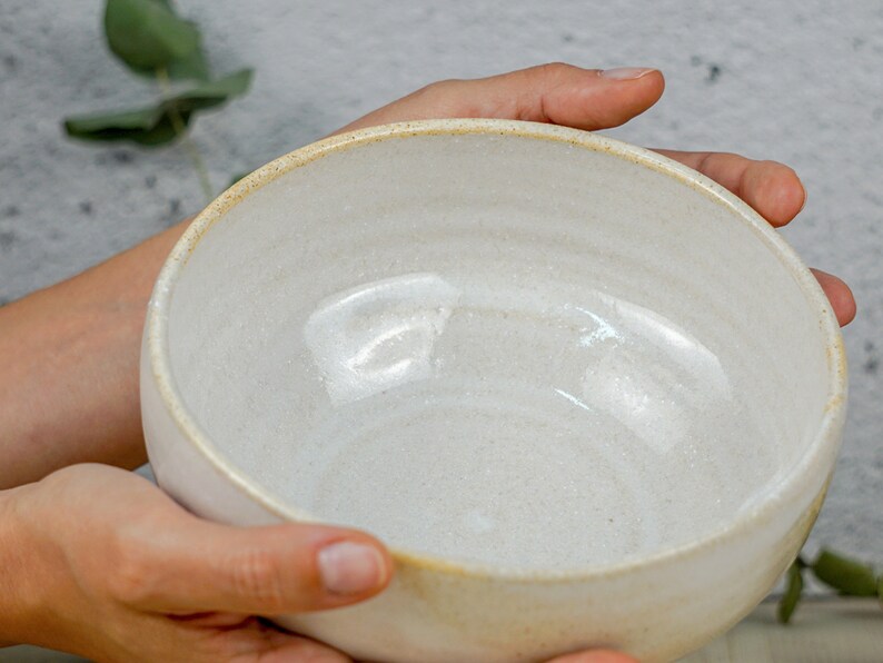 Handmade big ceramic bowl or pottery serving bowl image 3