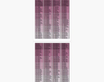 Colorful 2024 Book of Mormon Come Follow Me - For Home and Church - Reading Chart - Large Text Option