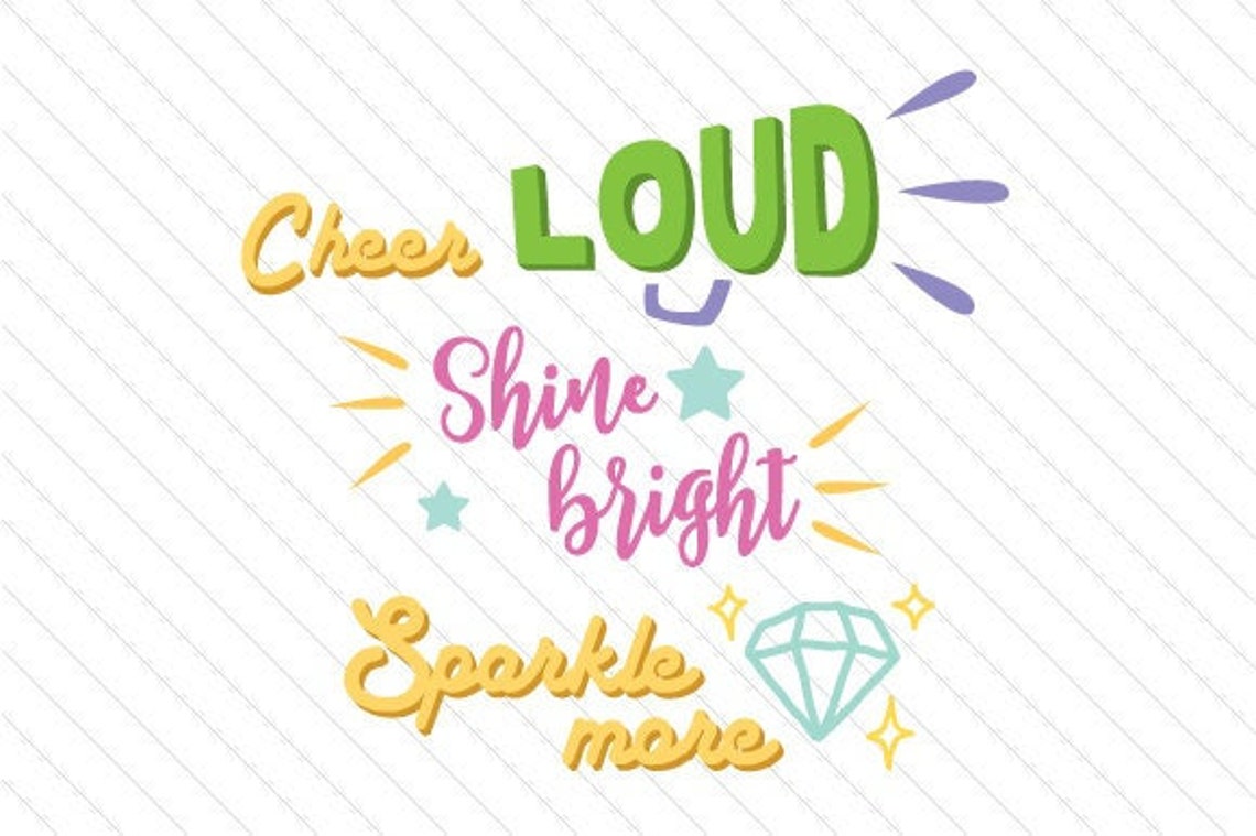 Cheer Loud SVG File Etsy