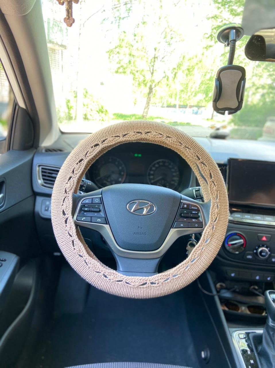 Knitted handmade steering wheel cover cute car accessories Etsy