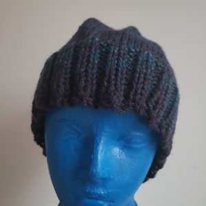 Pima Cotton, wool and nylon lightweight knit hat XL