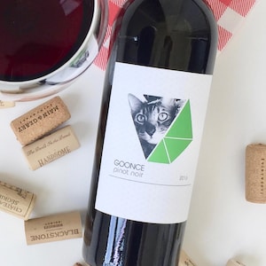 Custom Pet Wine Label with Personalized Story: Dog & Cat Gift
