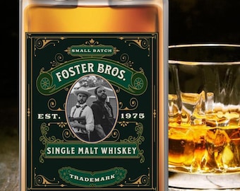 Personalized Groomsman Whiskey/Bourbon Label with Custom Story
