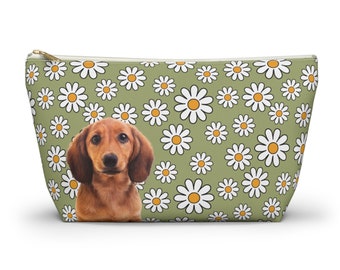 Custom Makeup, Toiletry or Pet Accessory Bag with Photo of Pet | Personalized Travel Bag featuring Your Pet | Pet Lover Gift