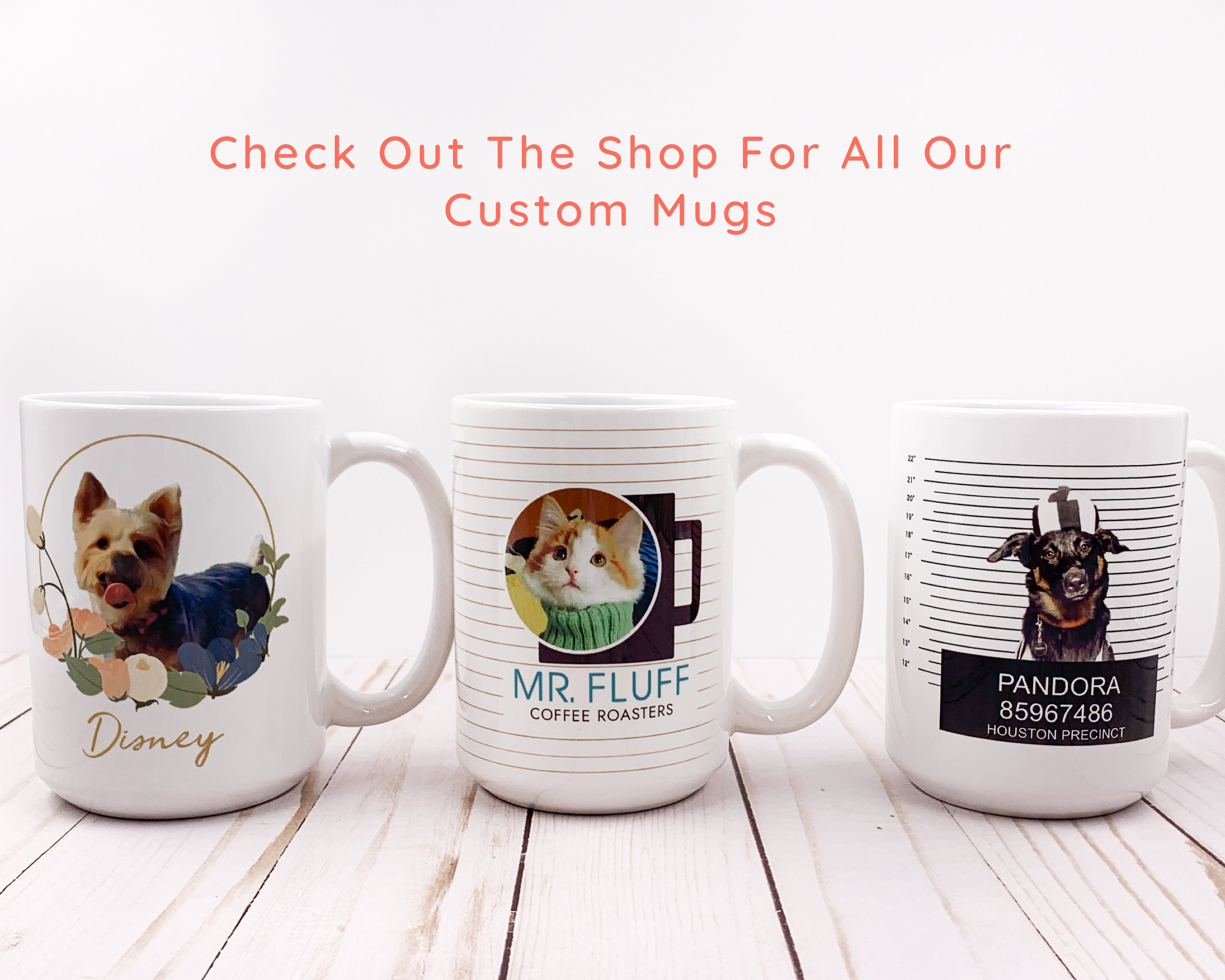 Custom Pet Mug Personalized Pet Photo Mug Cat or Dog Etsy