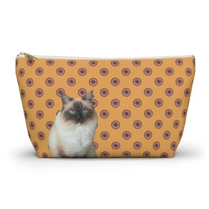 Custom Pet Photo Makeup Bag: Personalized Dog Cat Travel Organizer