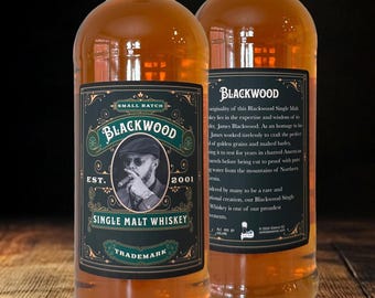 Personalized Whiskey Bourbon Bottle Label Groomsmen Gift | Best Man Proposal | Whiskey Lover by Cork Tales