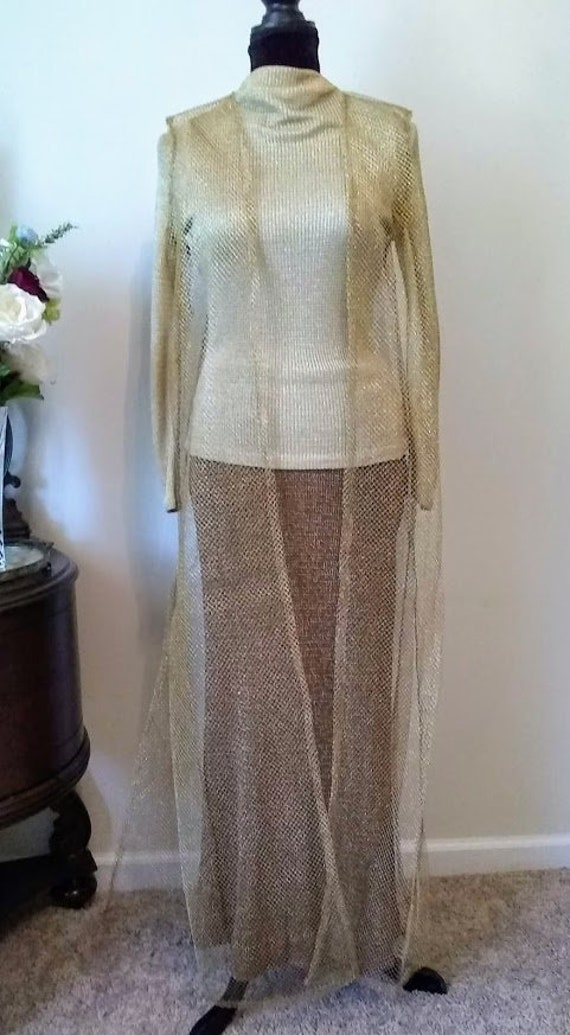 Vintage Dress | 1970s | Nelly de Grab NY | Gold |
