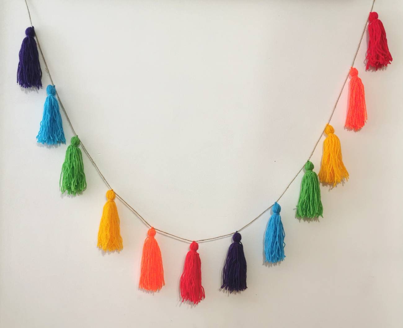 Classic Rainbow Tassel Garland Decoration party wedding Etsy