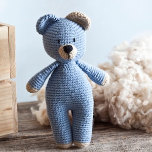 Eco teddy bear, crochet toy, 100% Fair Trade