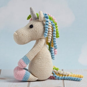 Crochet unicorn, handmade amigurumi toy, handmade unicorn, new baby shower gift, soft toy, baby gift, kids gift Beige