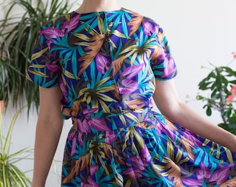 80s Tropical Skirt Set