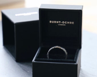 Hammered Solid Gold Ring 9ct Mens or Ladies Wedding Band 2-8mm