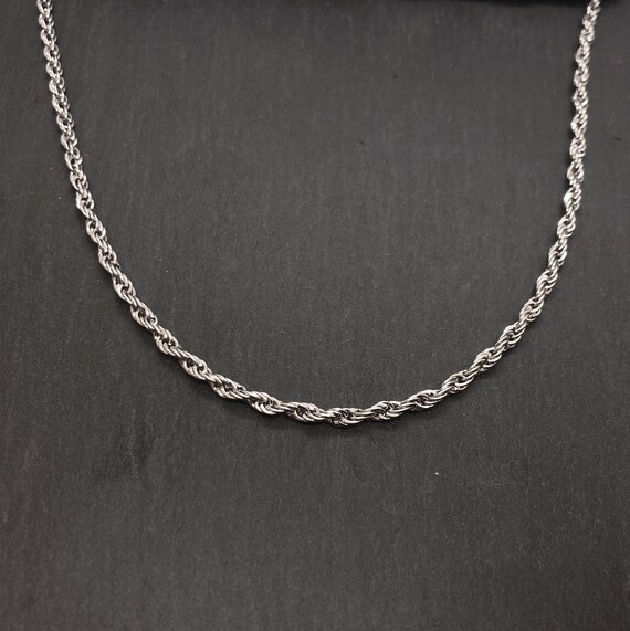 Stainless Steel Rope Chain Necklace 