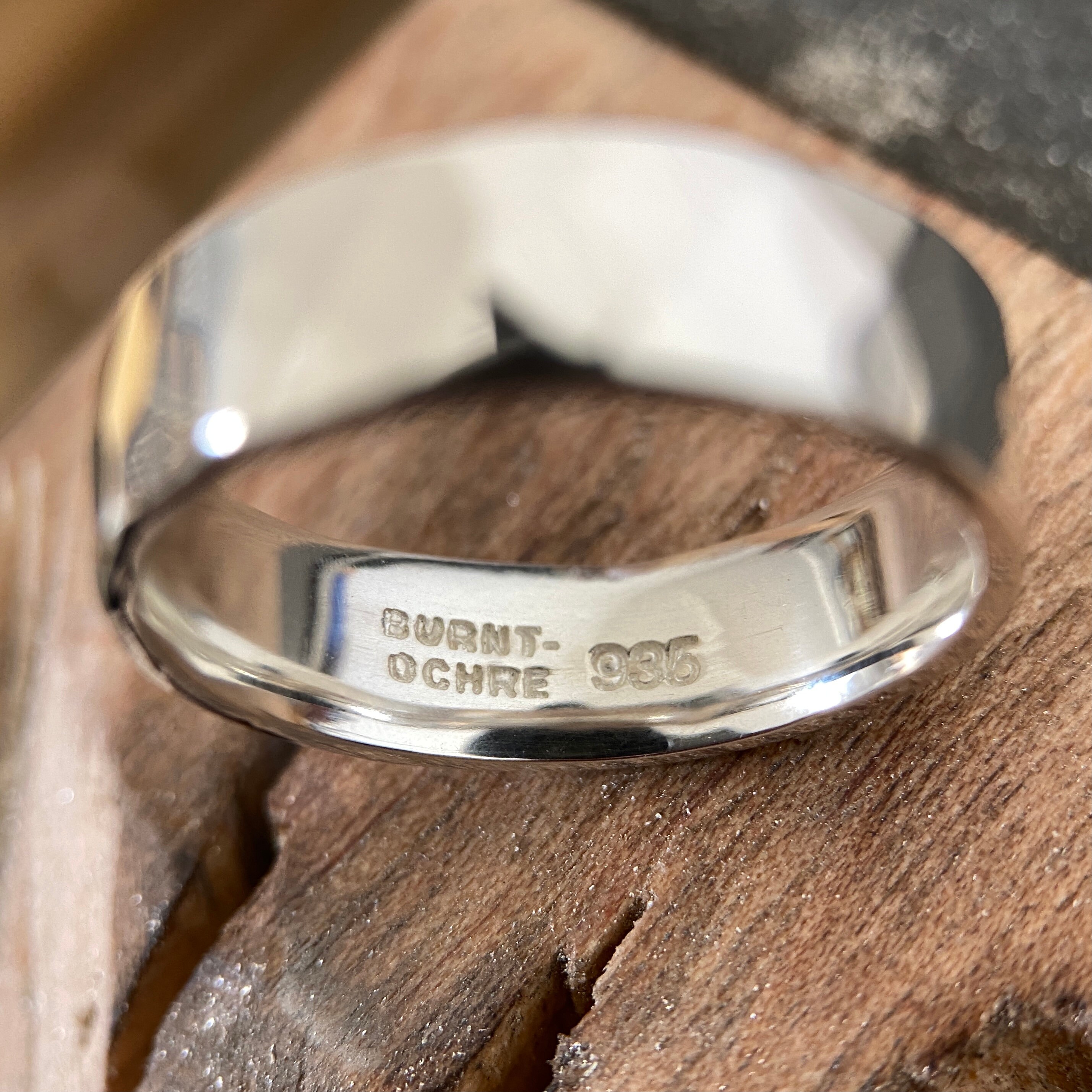 Hammered Argentium Sterling Silver Ring - 3mm to 6mm Wide