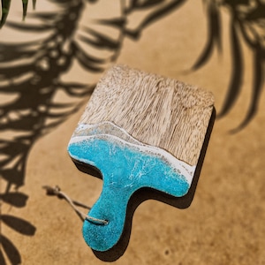 Mini resin and wood board, Ocean Resin, Sea Coasters, chopping rectangular board