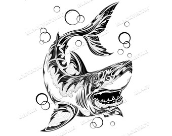Black Shark Svg Etsy
