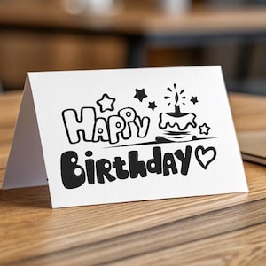 Happy Birthday Svg, Png, Jpeg, Eps, Dxf Files, Instant Download, Vector Files, Tshirt Svg, Happy Birthday Cutting File, Quotes Svg, Holiday
