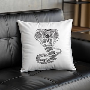 Cobra in Svg, PNG en JPEG, EPS-bestanden, Instant Download, Cobra-bestanden, Cobra Silhouette, Vectorbestand Digitale Download, T-shirt Vector Design