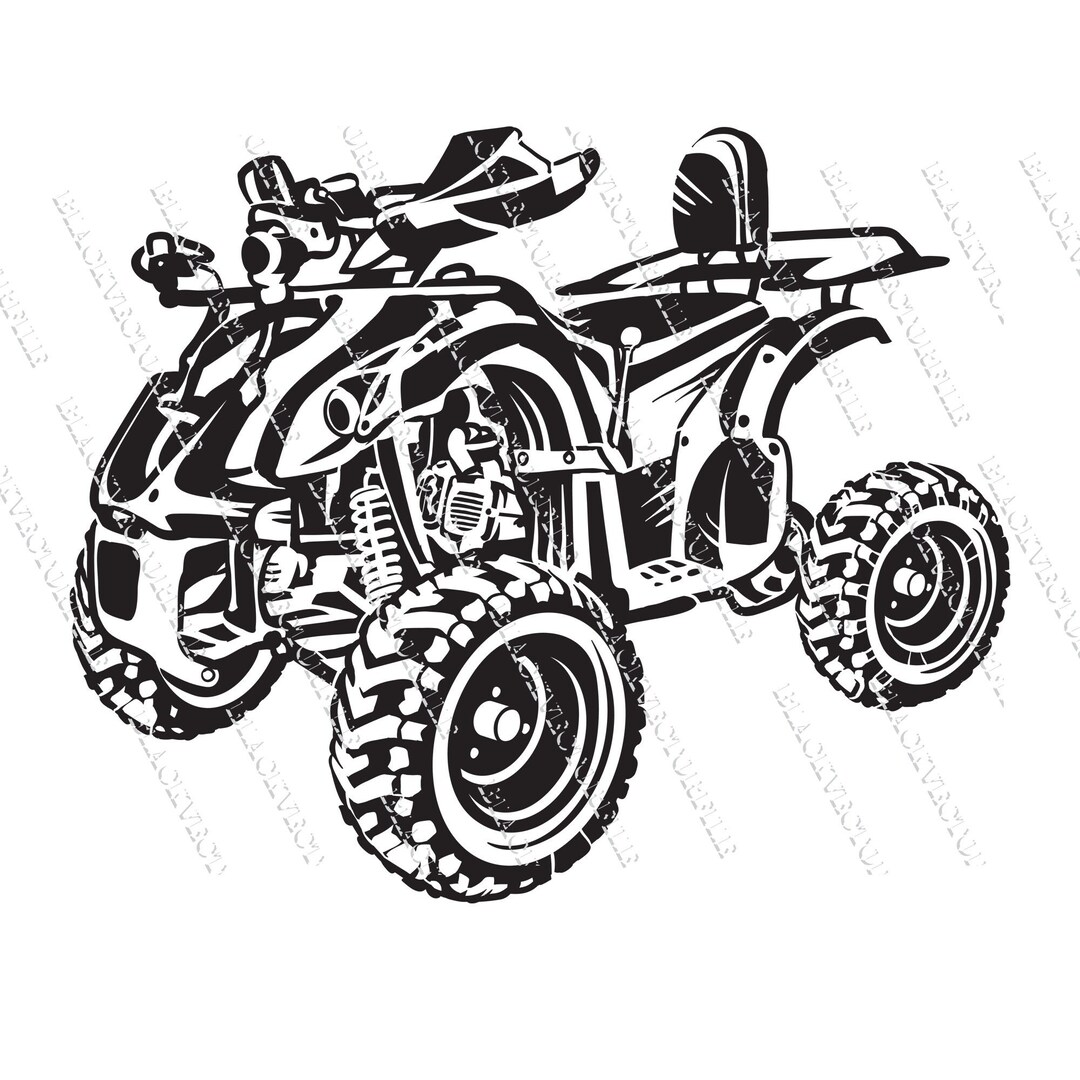 Quad Biek Svg, Png and Jpeg, Eps, Dxf Files, Instant Download, Vector