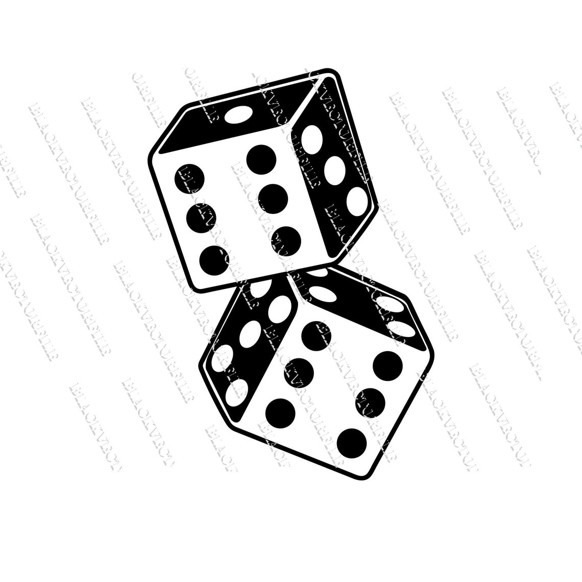 Game Dice Svg Png and Jpeg Eps Dxf Files Instant Download Etsy