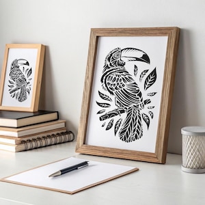 Toucan Bird Svg, Png en Jpeg, Eps-bestanden, Instant Download, vogels vectorbestanden, Toucan Bird silhouet, Toucan Bird ontwerpbestand snijden ontwerpbestand