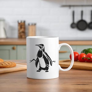 Penguin Svg, Png and Jpeg, Eps, Dxf Files, Instant Download, Vector Files, Penguin Silhouette, Penguin Design File Cutting File, T-Shirt