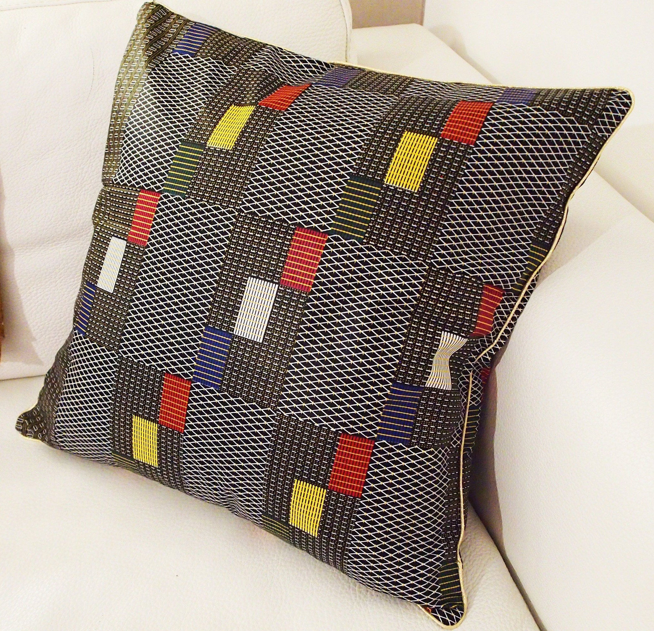 Coussin Ethnique Tissu Wax