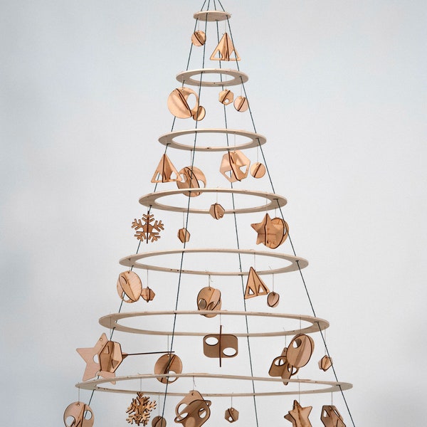 The Wooden Alberello Christmas Tree (decorations sold separately)