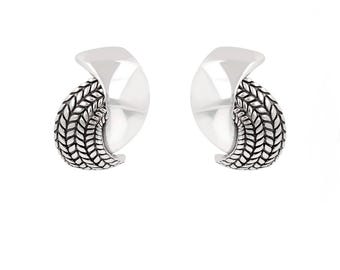 Boucles d'oreilles Albert M fabriquées en argent sterling .925. Cadeau de vacances/d'anniversaire