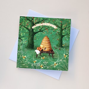 Bienen-Geburtstagskarte