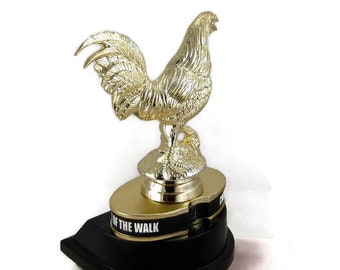 Cock of the Walk Rooster Trophy #3 Gallo Gamecock Free Lettering Cup Series 
