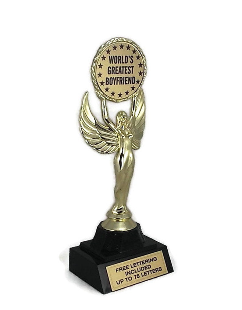 Significant Other Friend World/'s Greatest Girlfriend Trophy Love Free Lettering Hearts Desire Companion