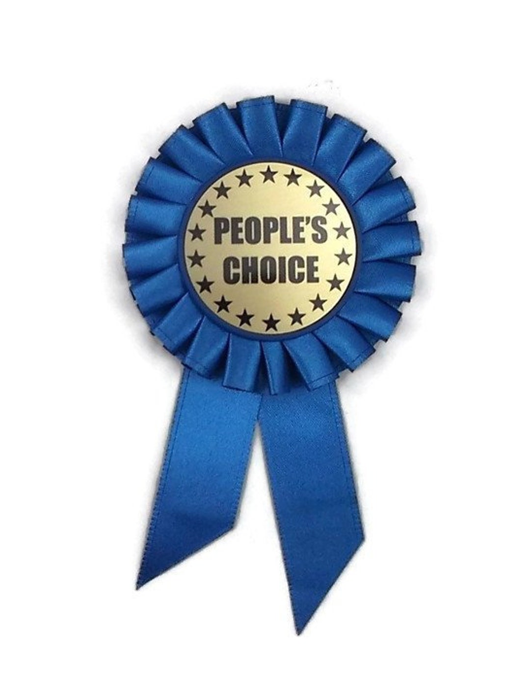 Rosette Ribbon People's Choice Award 6 Inch Blue Etsy