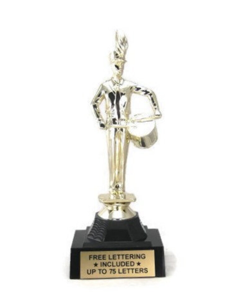 Drummer Trophy Male Drum Corps Marching Band Parade Etsy