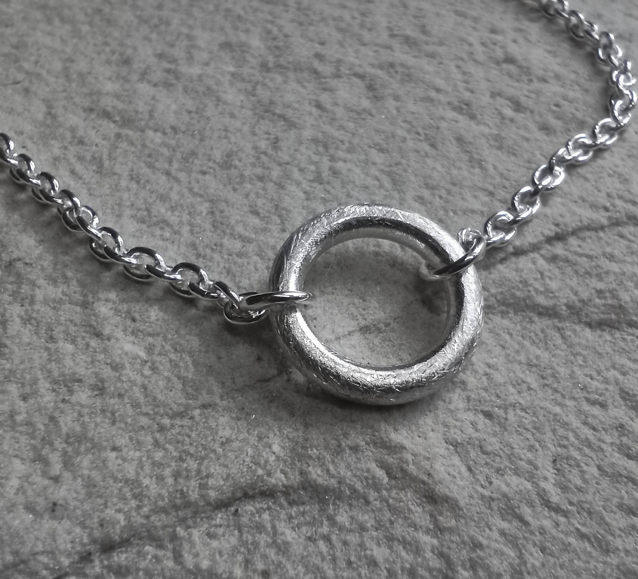Bracelet infinity, Ring Der O, 925 Silver, Circle Ice Matt, Solid and  Stable, Handmade, Circle, Geometric, Sub-jewelry, Partner Jewelry 