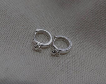 Pendientes de aro pequeños "Basics" aro de la O pendientes de plata pendientes aros de plata O-ring