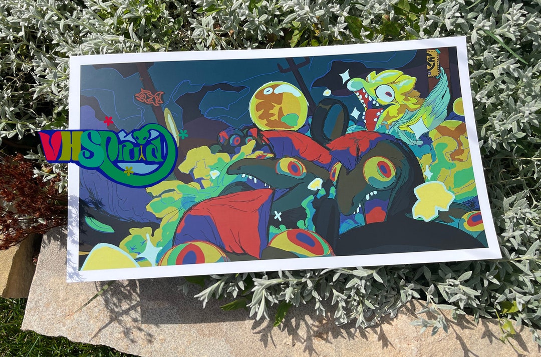 Glowflies Splatoon / Salmon Run Print Etsy