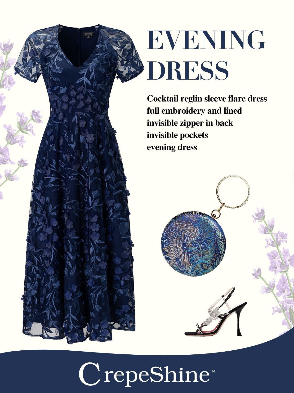 Embroidered Evening Dresses - Etsy