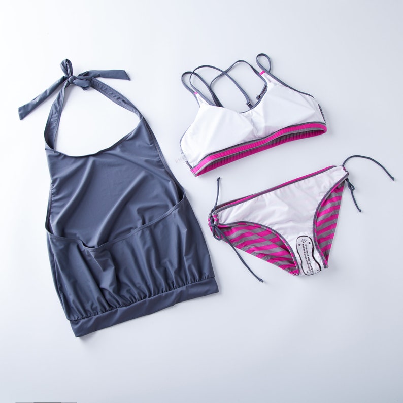 Womens Fashion Three Piece Swimming Set Push up Swimming Suits Etsy