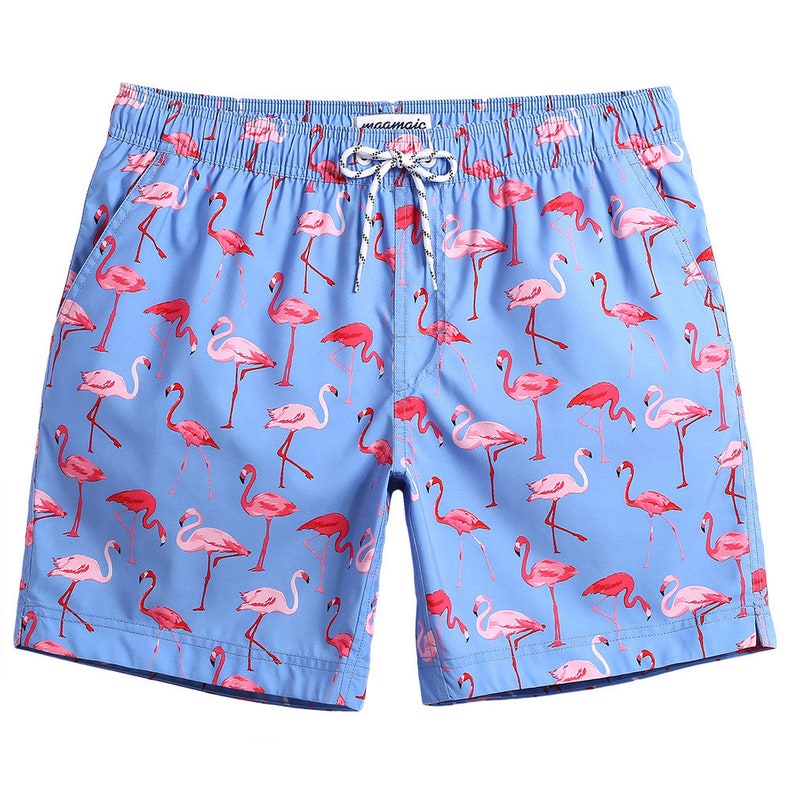 Maamgic Men's Flamingo Swim Trunks Cool Bathing Suits Slim | Etsy