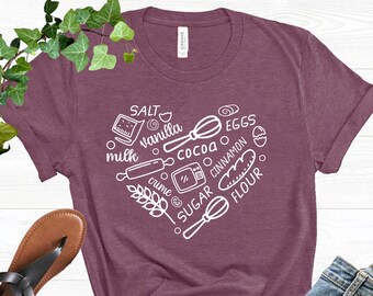 baking tee shirts