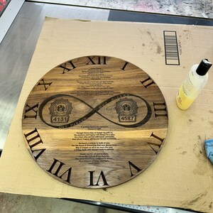 Handcrafted Walnut Clock with Personalized Engraving: Timeless Elegance for Your Space image 4